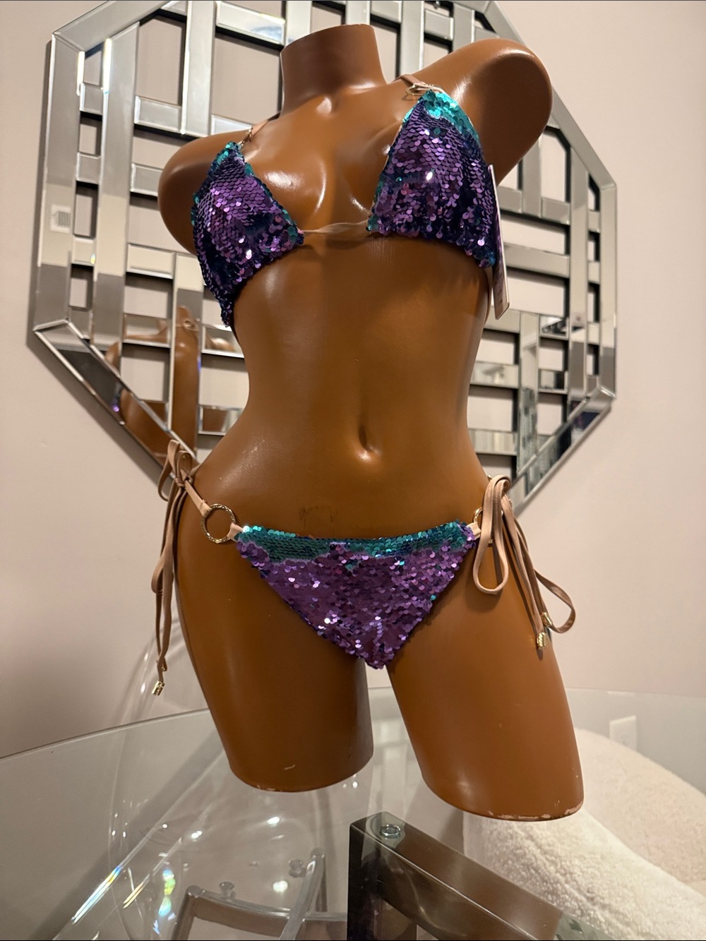 BEACH BUNNY SIREN SONG 🚨 SEQUIN BIKINI SET
